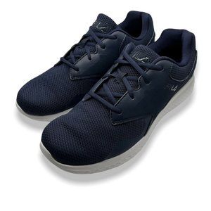 Fila Mens Blue Layers 2.5 Knit Low Top Lace Up Athletic Sneaker Shoes Size 10.5